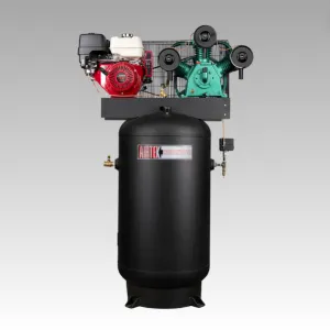 11 HP 80 Gallons Double Stage Vertical Gas Industrial Air Compressor