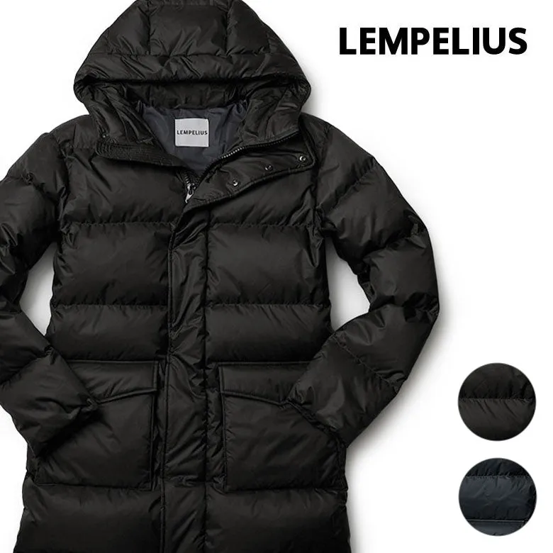 【138600円→69300円】LEMPELIUS レンペリウス ダウン メンズ ダウンコート ロングフーディー ポリエステル 644S27 1000 オーバーサイズ ダウンジャケット アウター