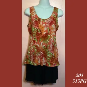 203 - 313PG , Bias cut tank top