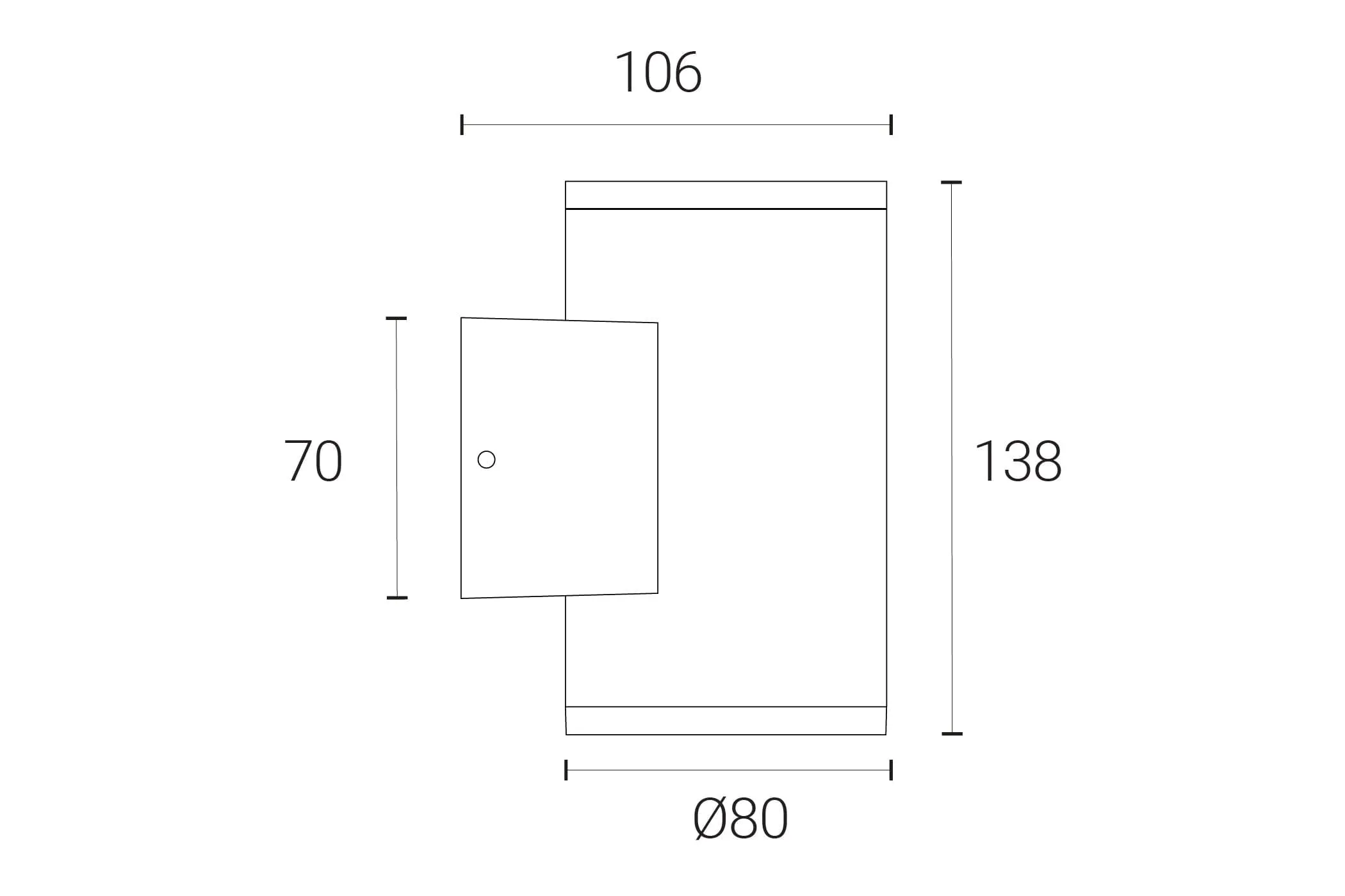 4lite Up/Down Outdoor LED Wall Light