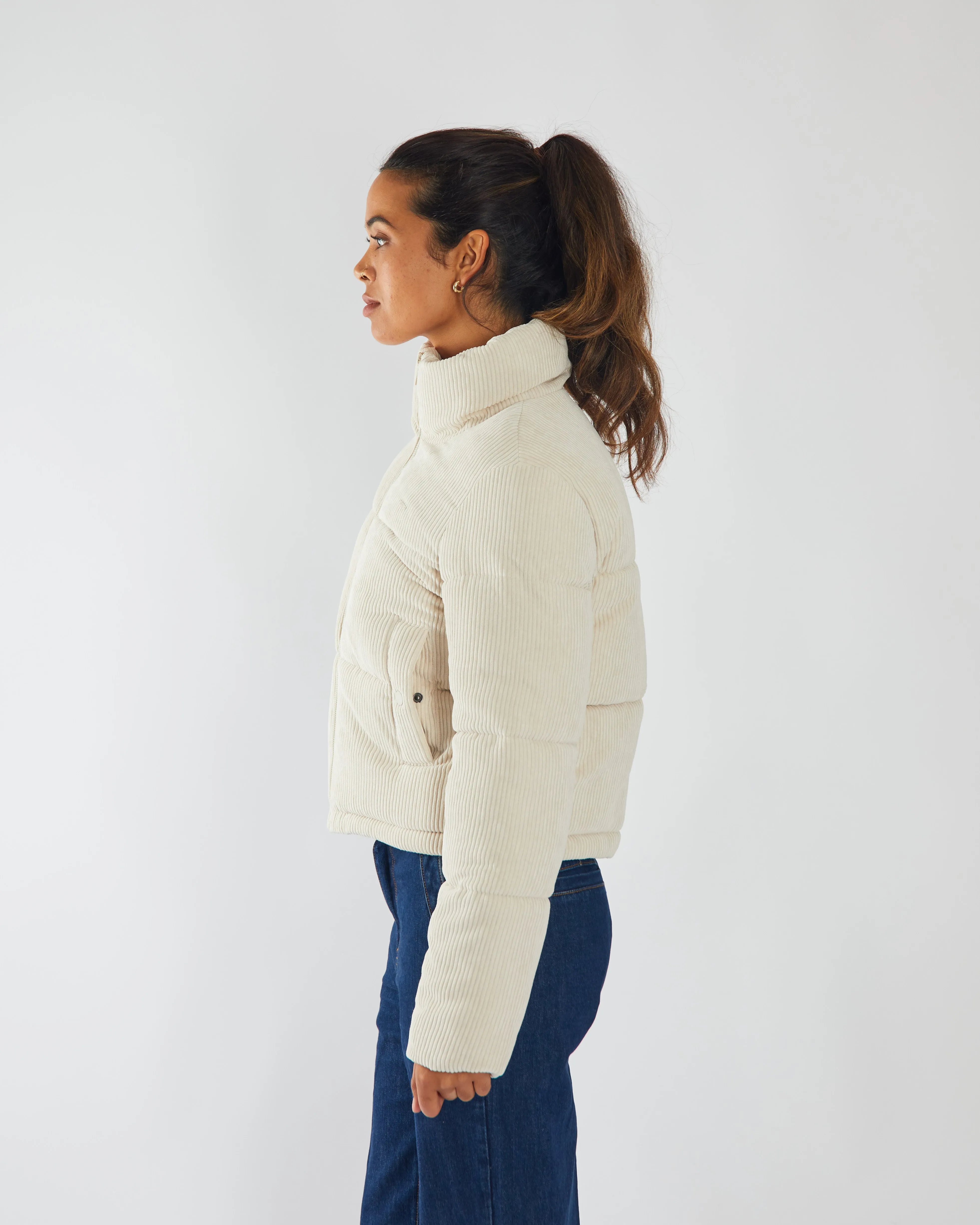 Abbey Jacket Stone White