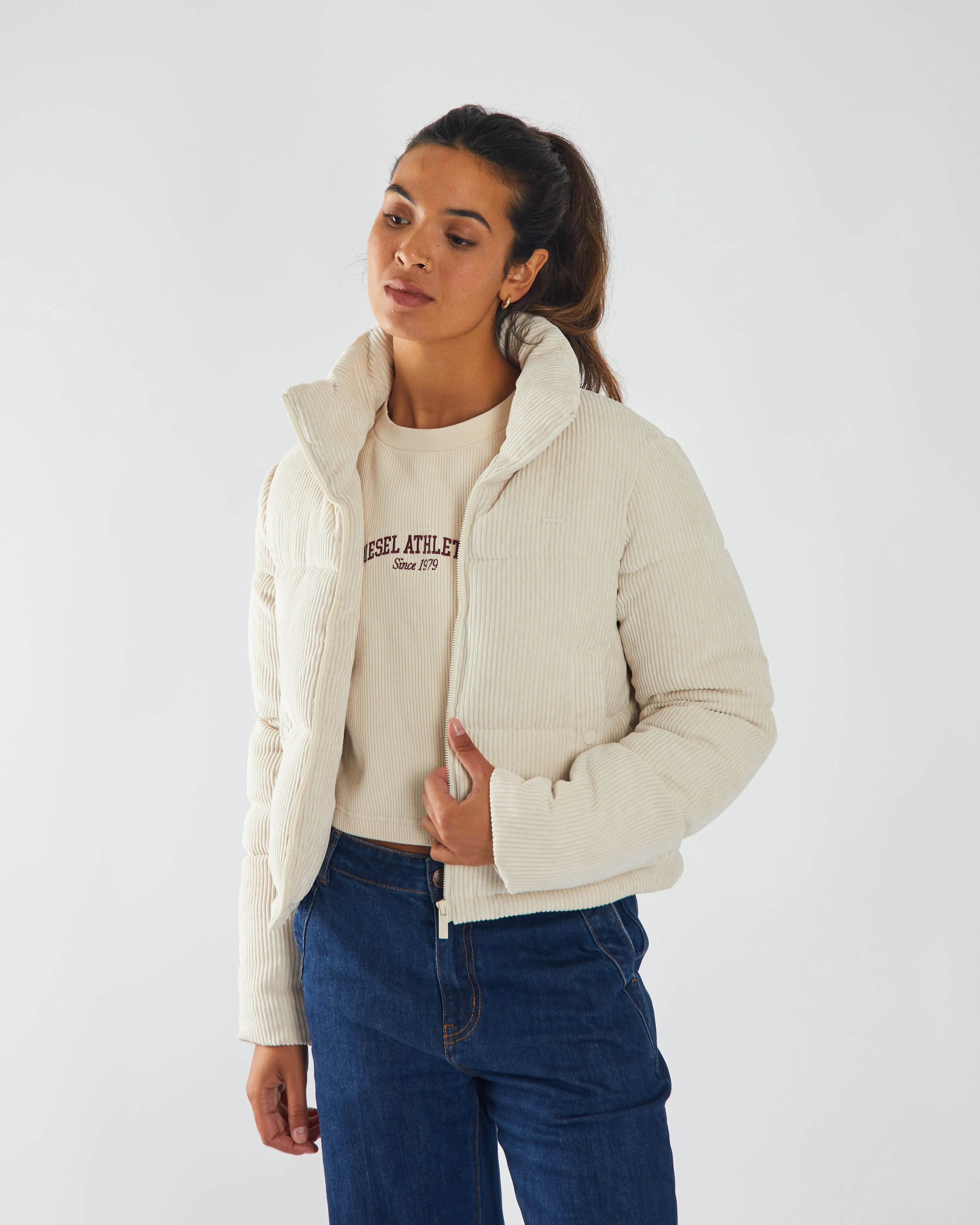 Abbey Jacket Stone White