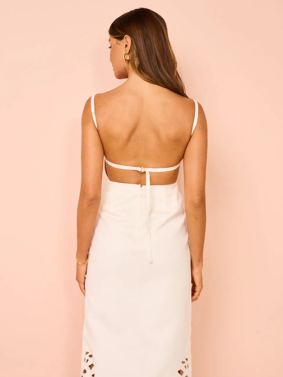 Acler Delacourt Midi Dress in Ivory