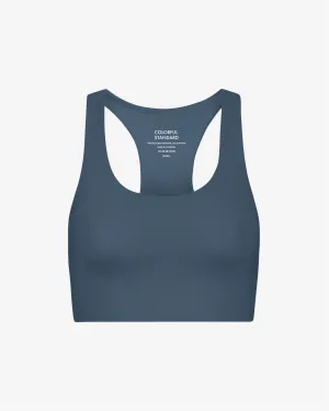 Active Cropped Bra - Petrol Blue