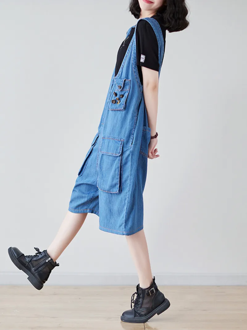 Adorable Women's Perfect for Outdoor Short Overalls