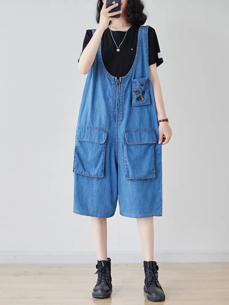 Adorable Women's Perfect for Outdoor Short Overalls