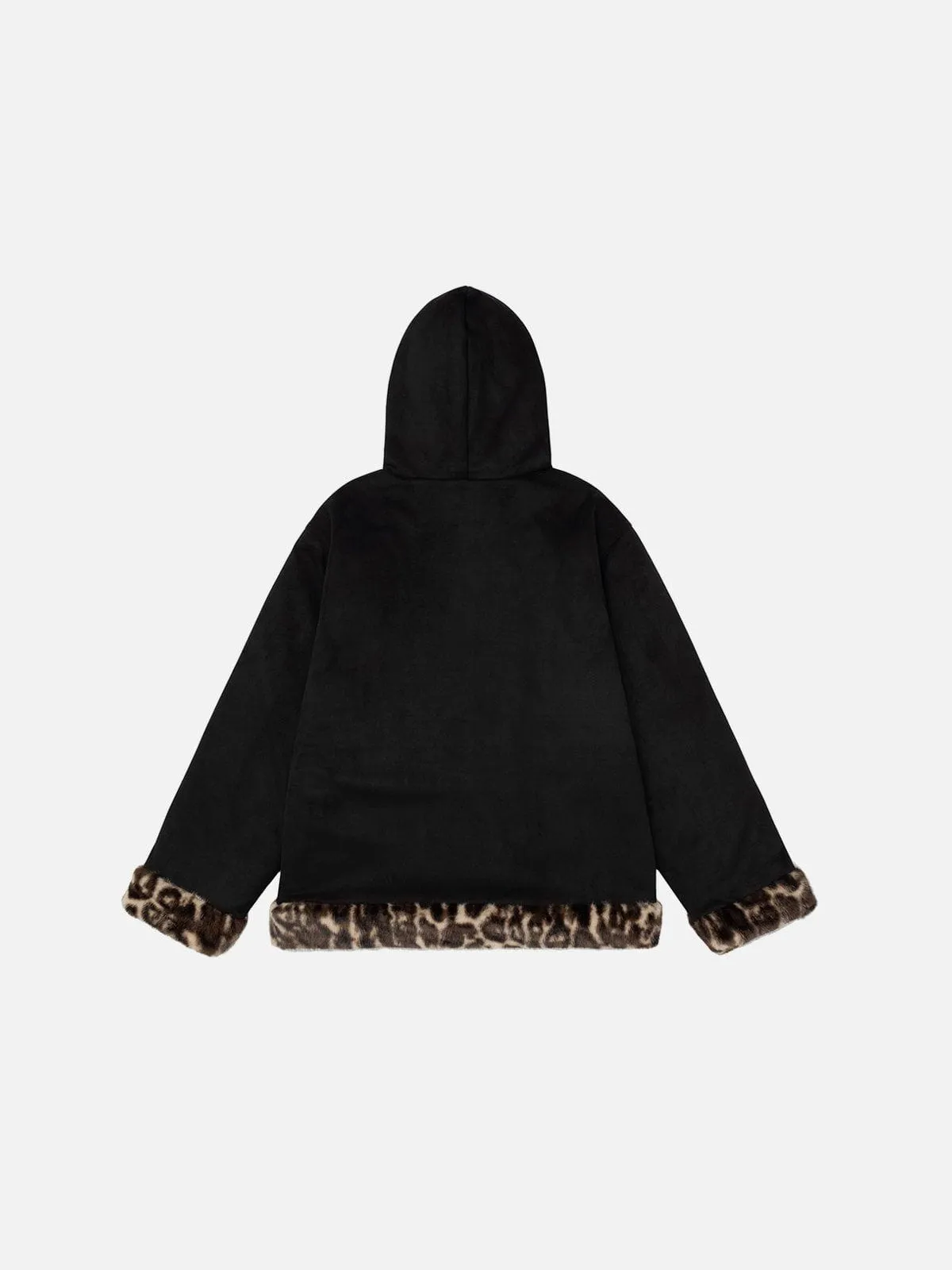 Aelfric Eden Cute Leopard Print Cat Ear Coat