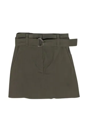 A.L.C. - Olive Green Paperbag Skirt w/ Belt Sz 6