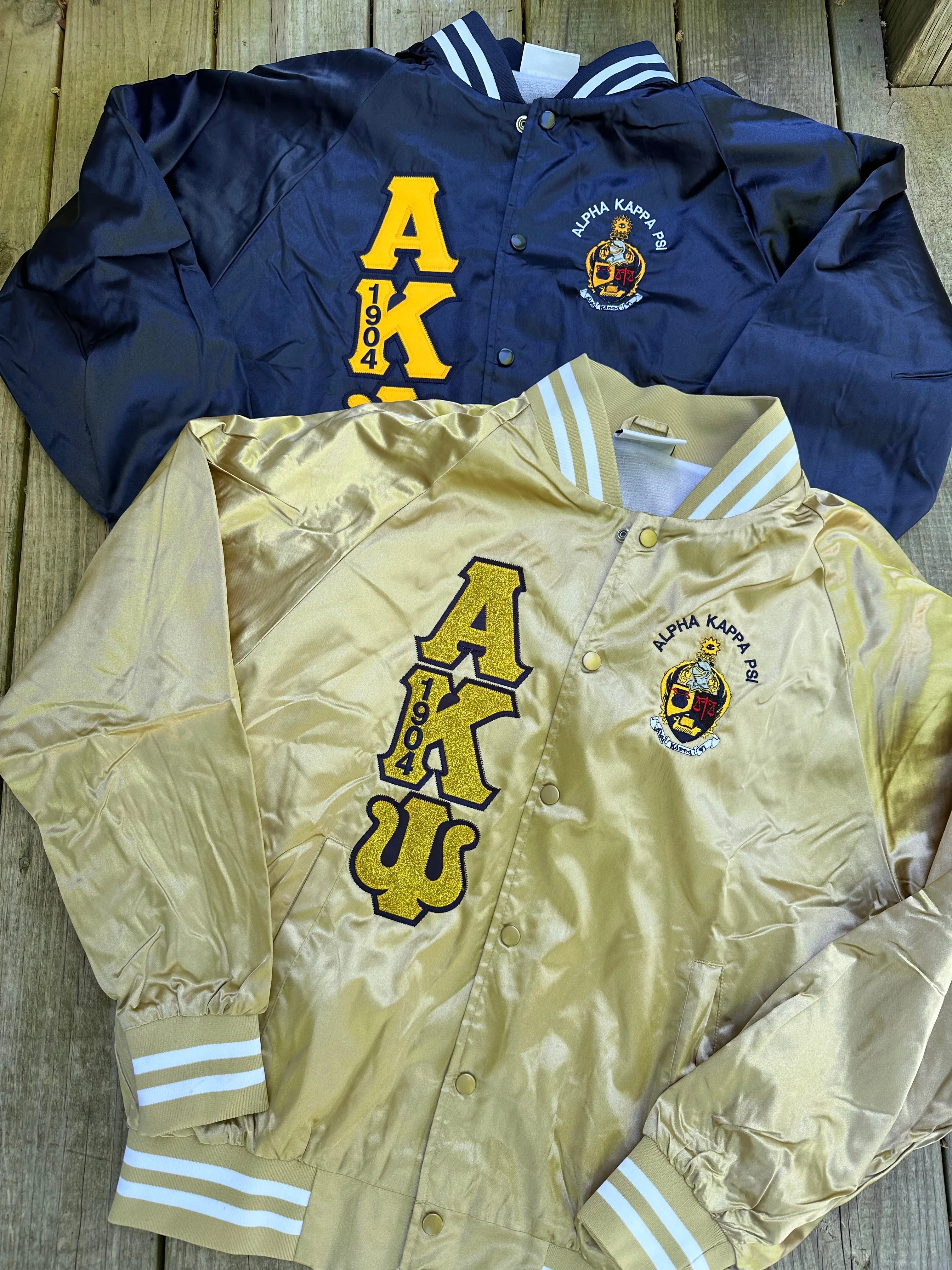 Alpha Kappa Psi - Satin Bomber Jacket