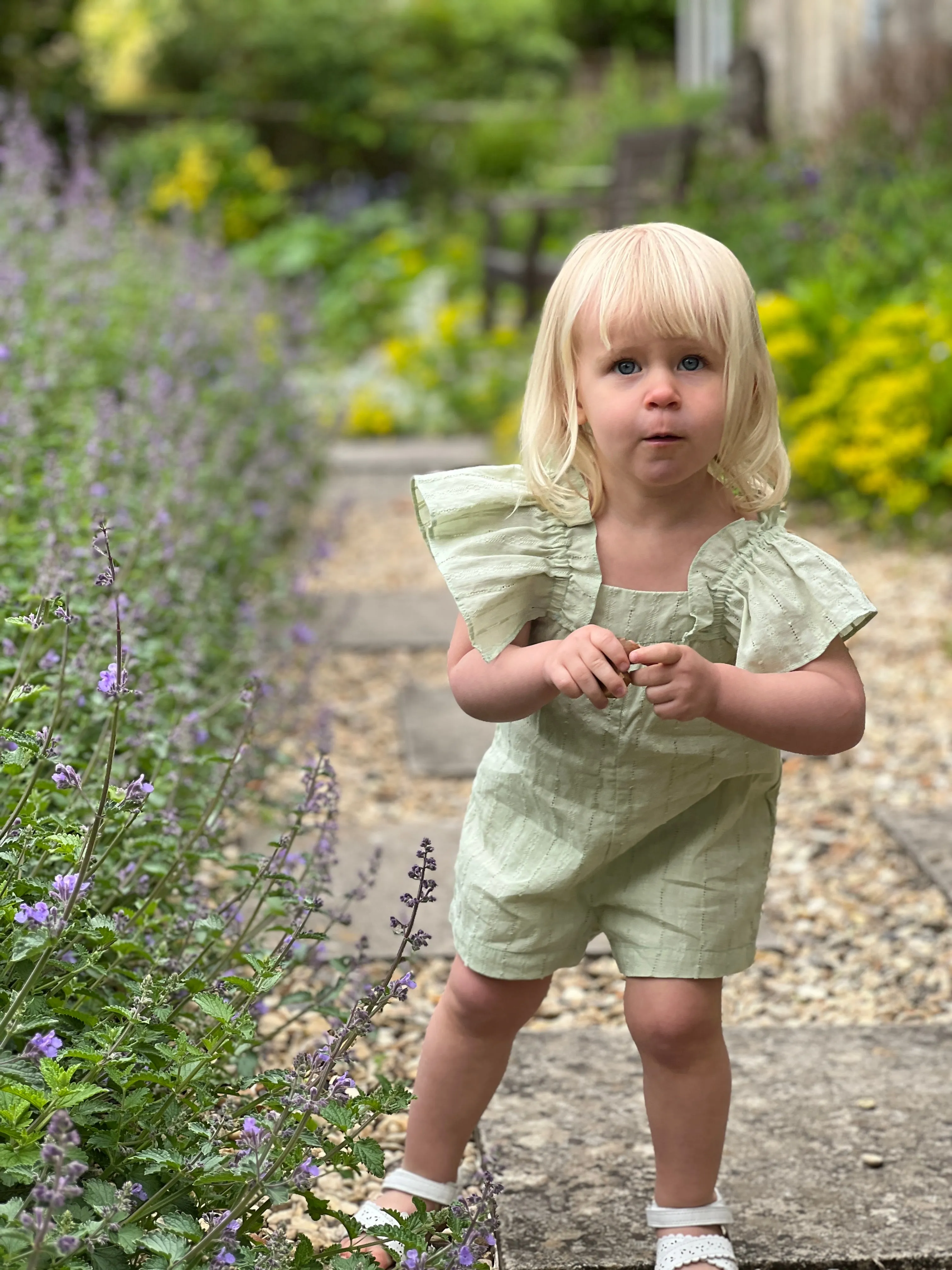 Amelia Romper in Green