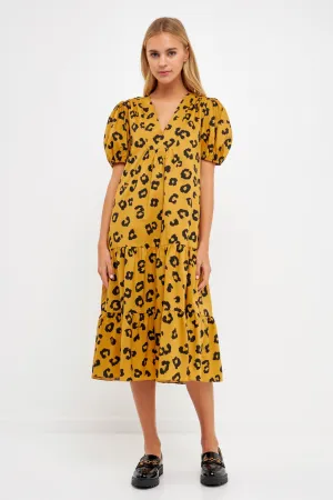 Animal Print Midi Dress