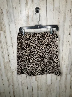 Animal Print Skirt Midi Loft, Size 0