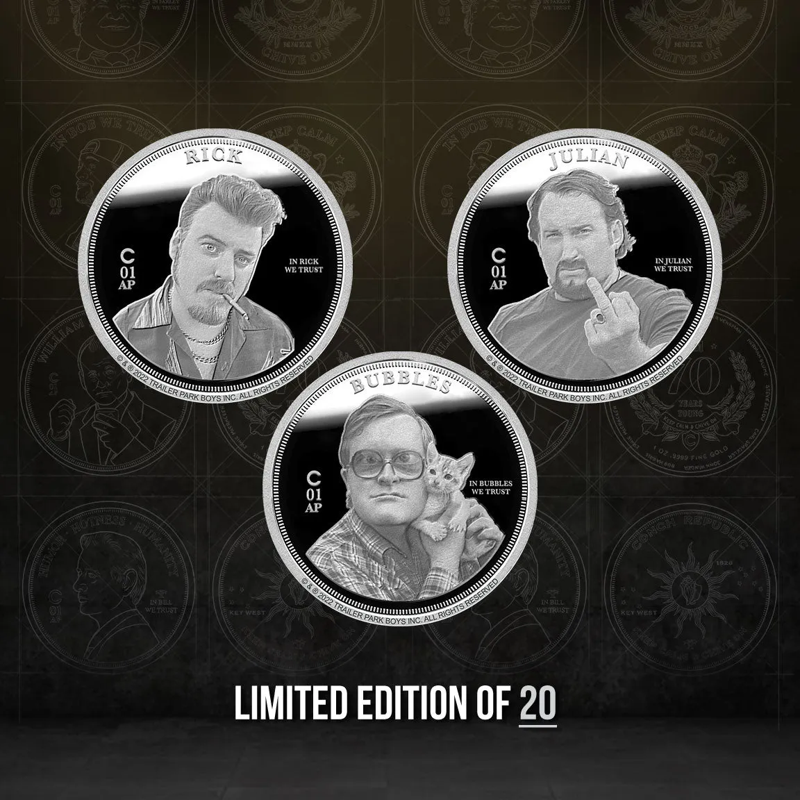 AP Trailer Park Boys Silver Coin Set