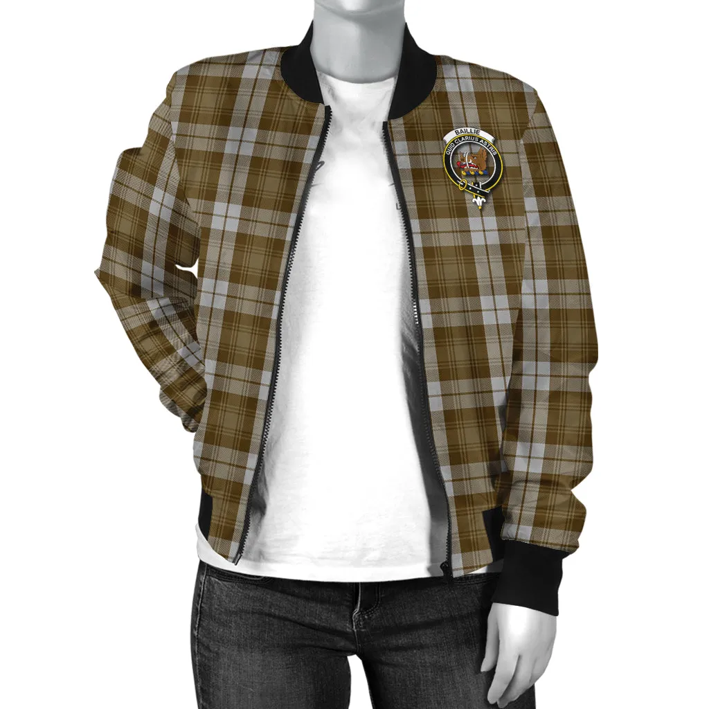 Baillie Dress Tartan Bomber Jacket with Family Crest