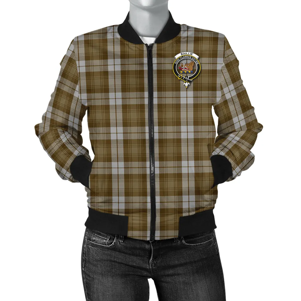 Baillie Dress Tartan Bomber Jacket with Family Crest