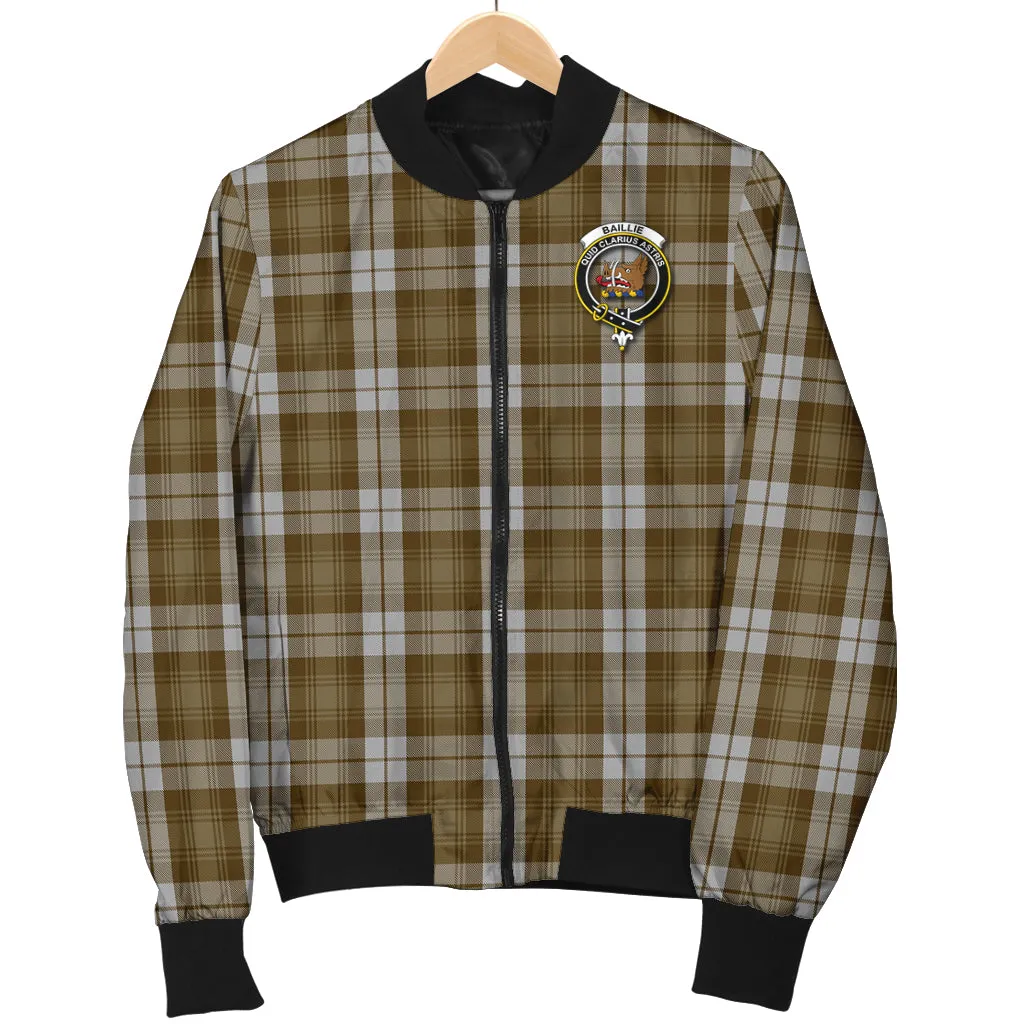 Baillie Dress Tartan Bomber Jacket with Family Crest