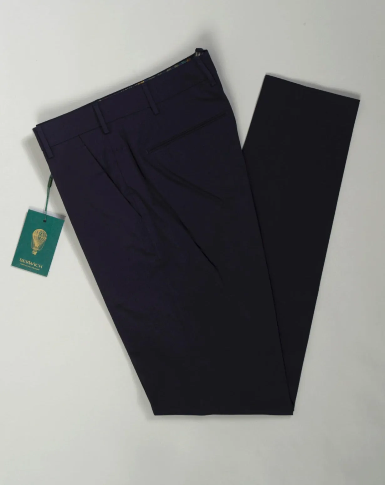 Berwich Morello Cotton Chinos / Navy