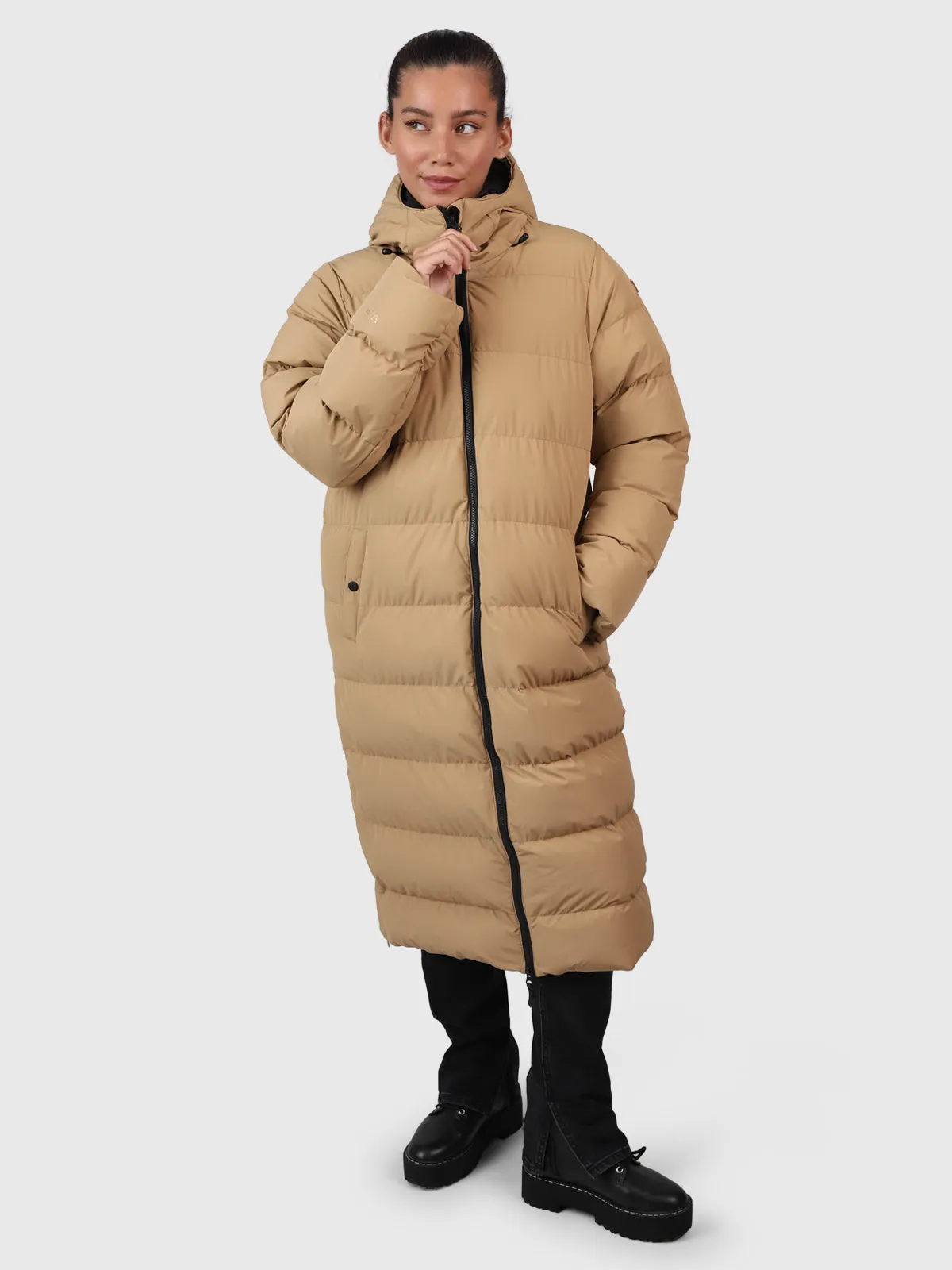 Bigsur Women Long Puffer Coat | Desert