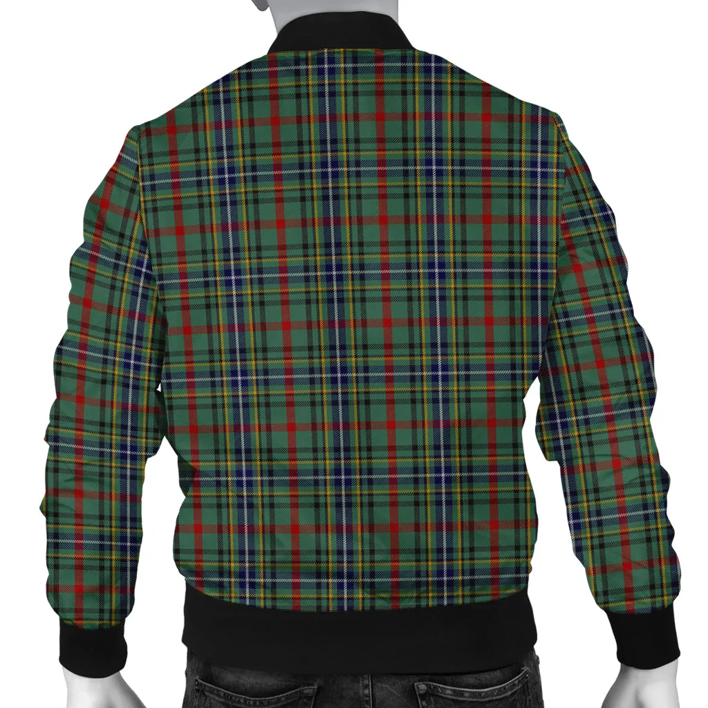 Bisset Tartan Bomber Jacket with Family Crest