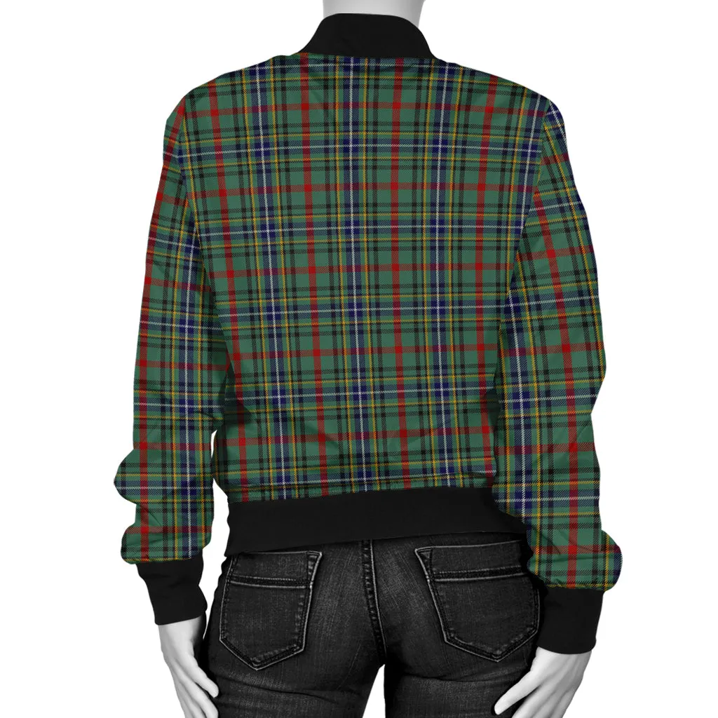 Bisset Tartan Bomber Jacket with Family Crest