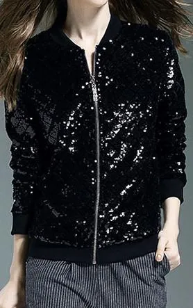 Black Sequin Jacket