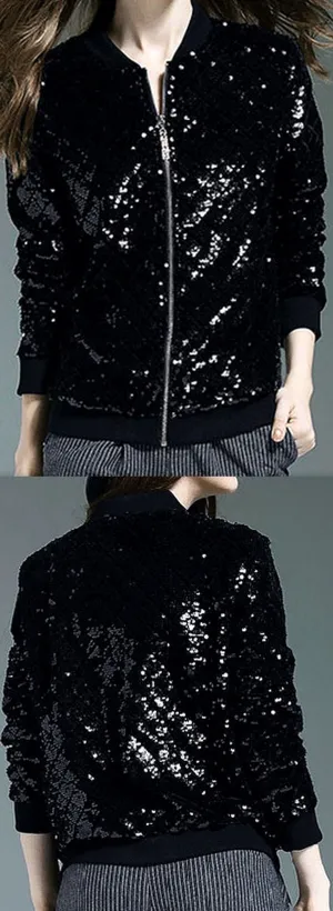 Black Sequin Jacket