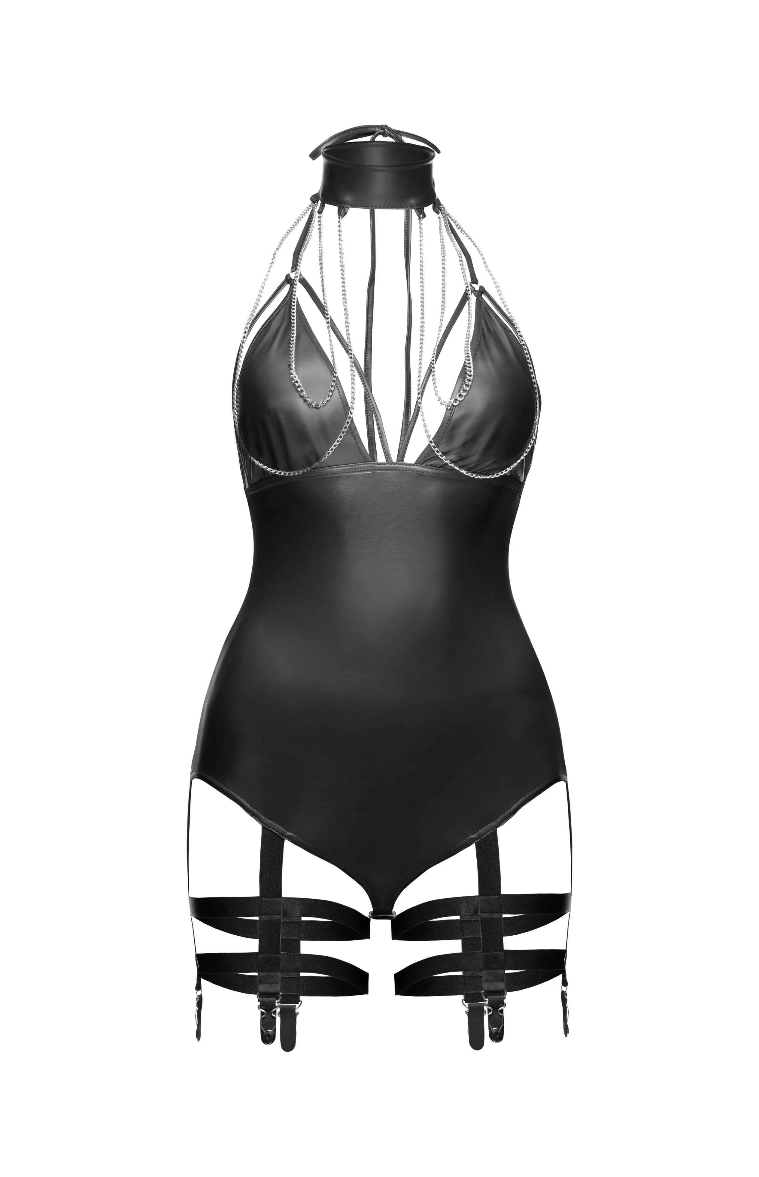 Bodysuit with garter belt