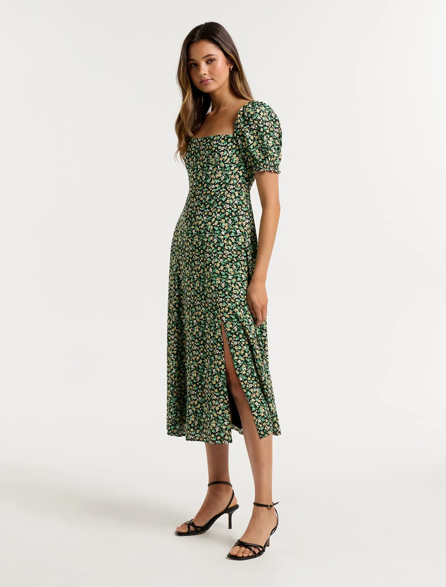 Brianna Printed Midi Dress