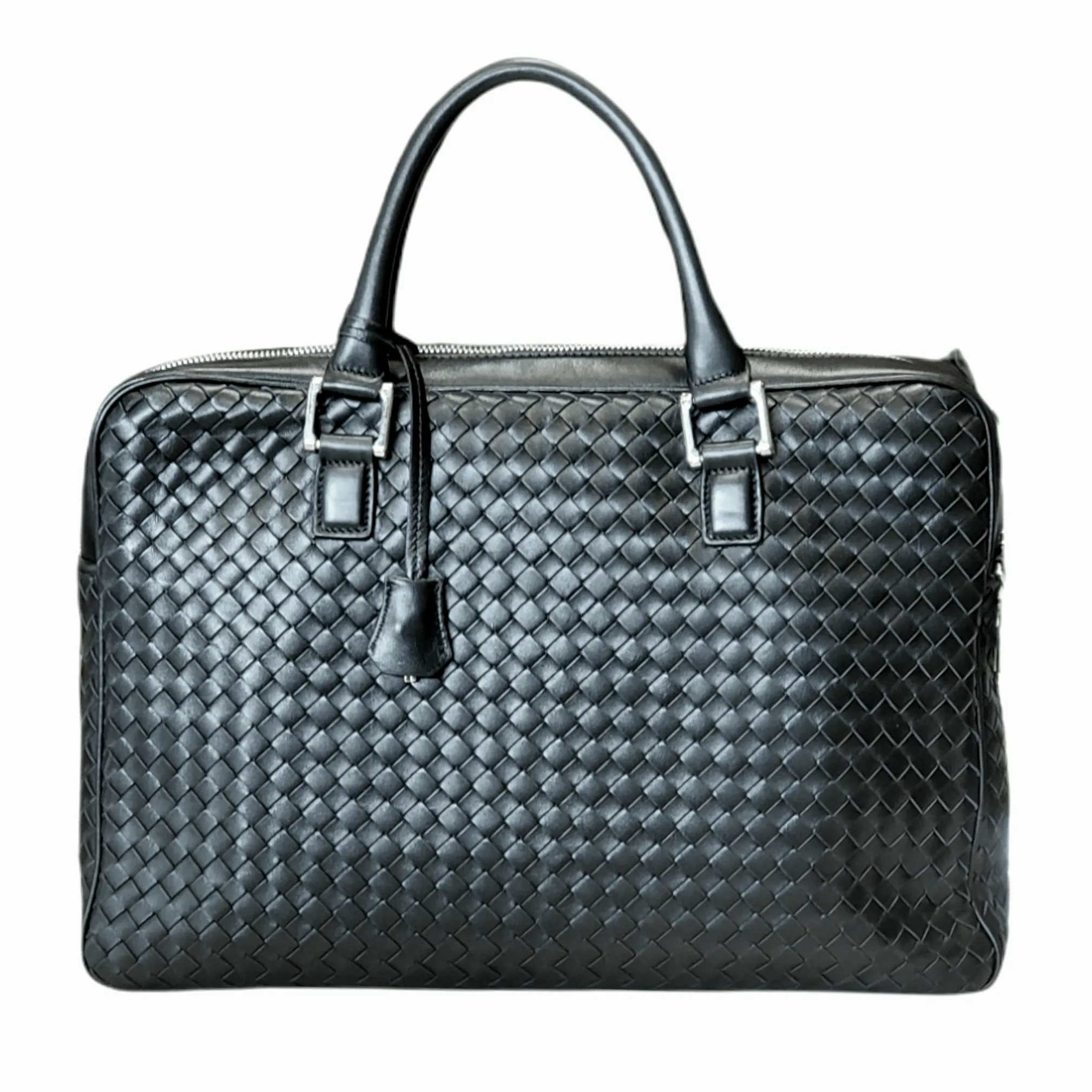 Briefcase Modena Intrecciato leather