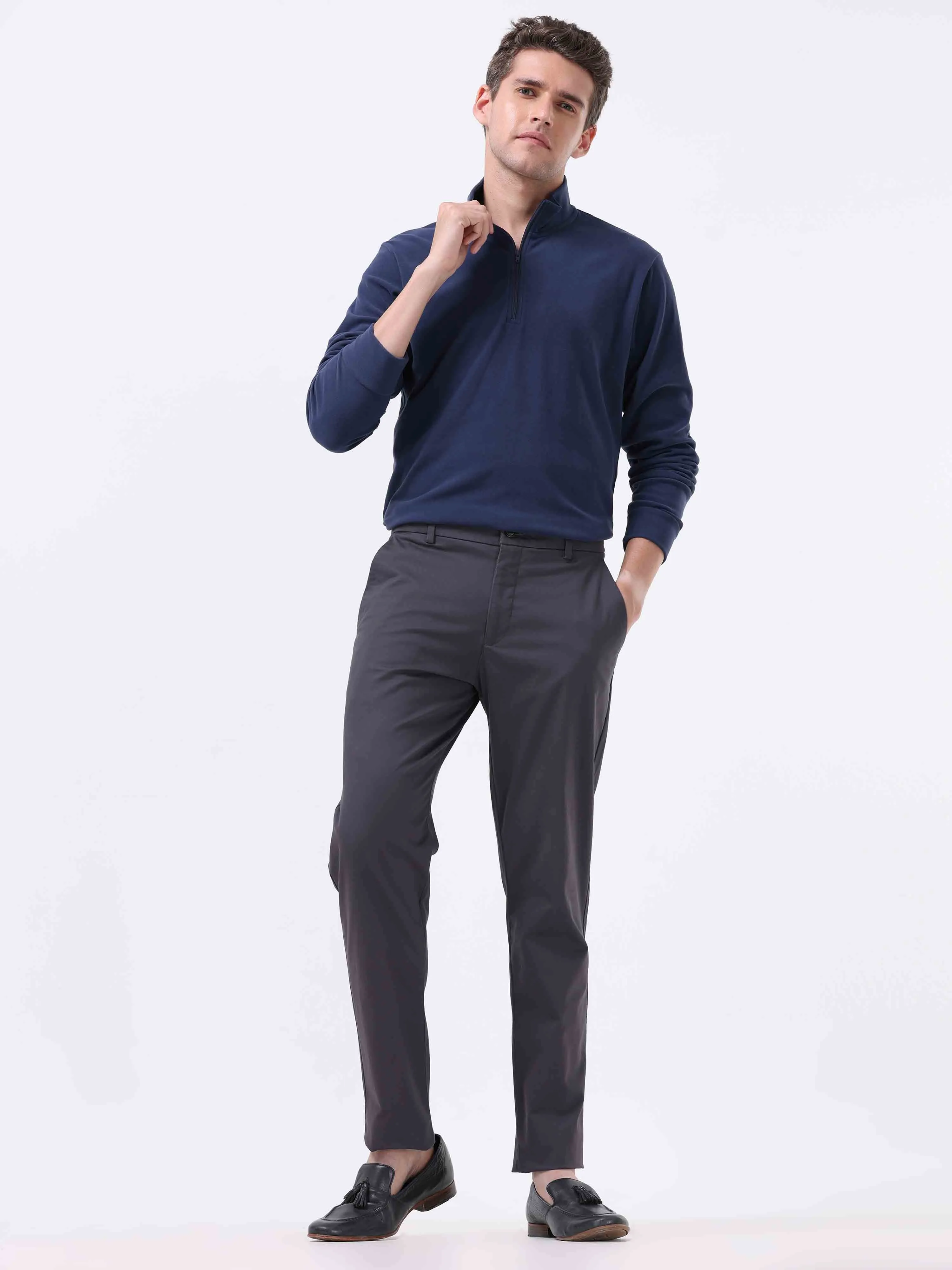 Broken Signature Dark Grey Chino