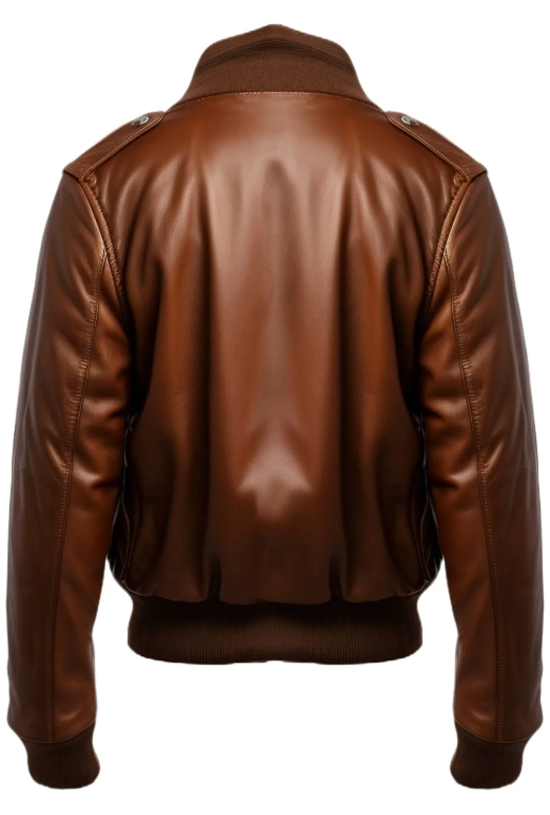 Brown Bomber Aviator Leather Jacket