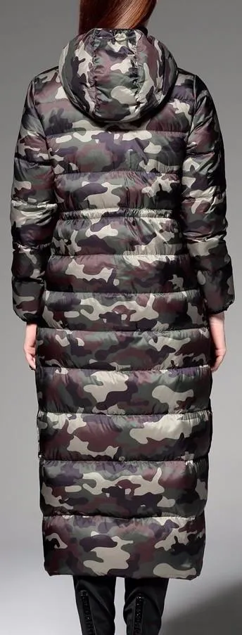 Camouflage Puffer Coat