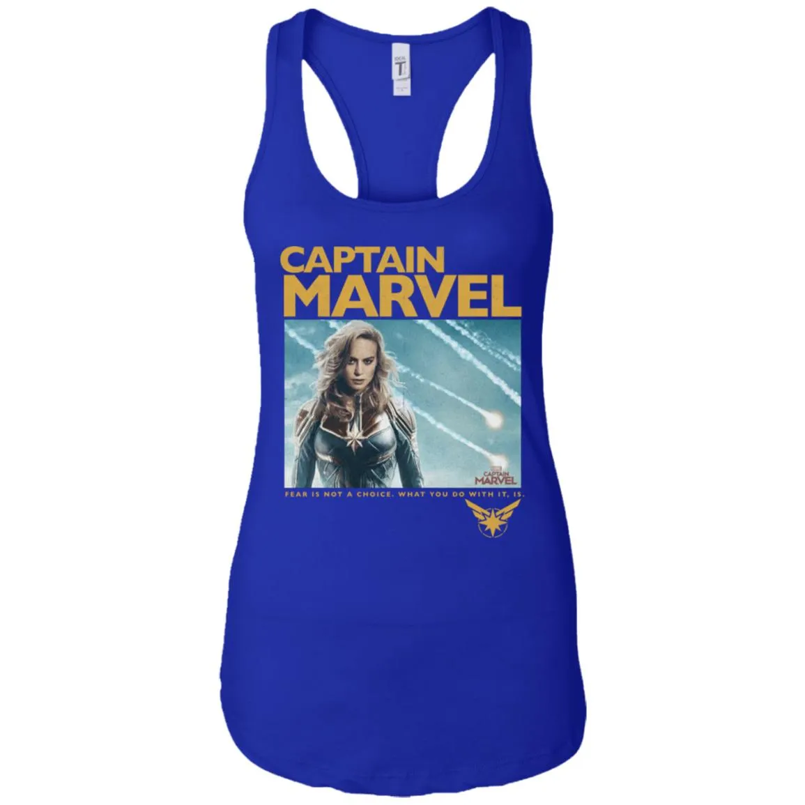 Captain Marvel Vintage Movie Poster Style Women Tank Top