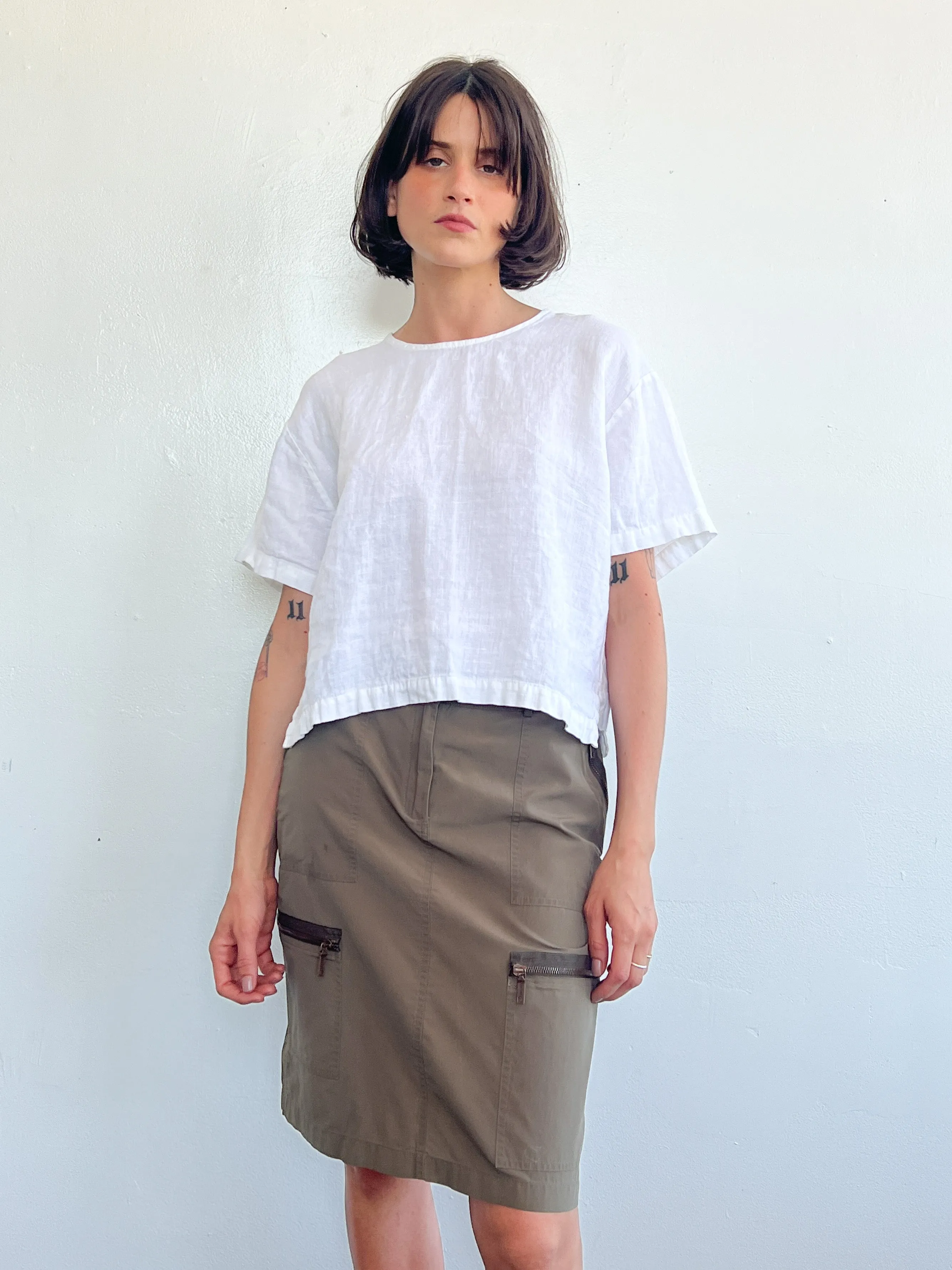 Celine Nylon Cargo Skirt (M)