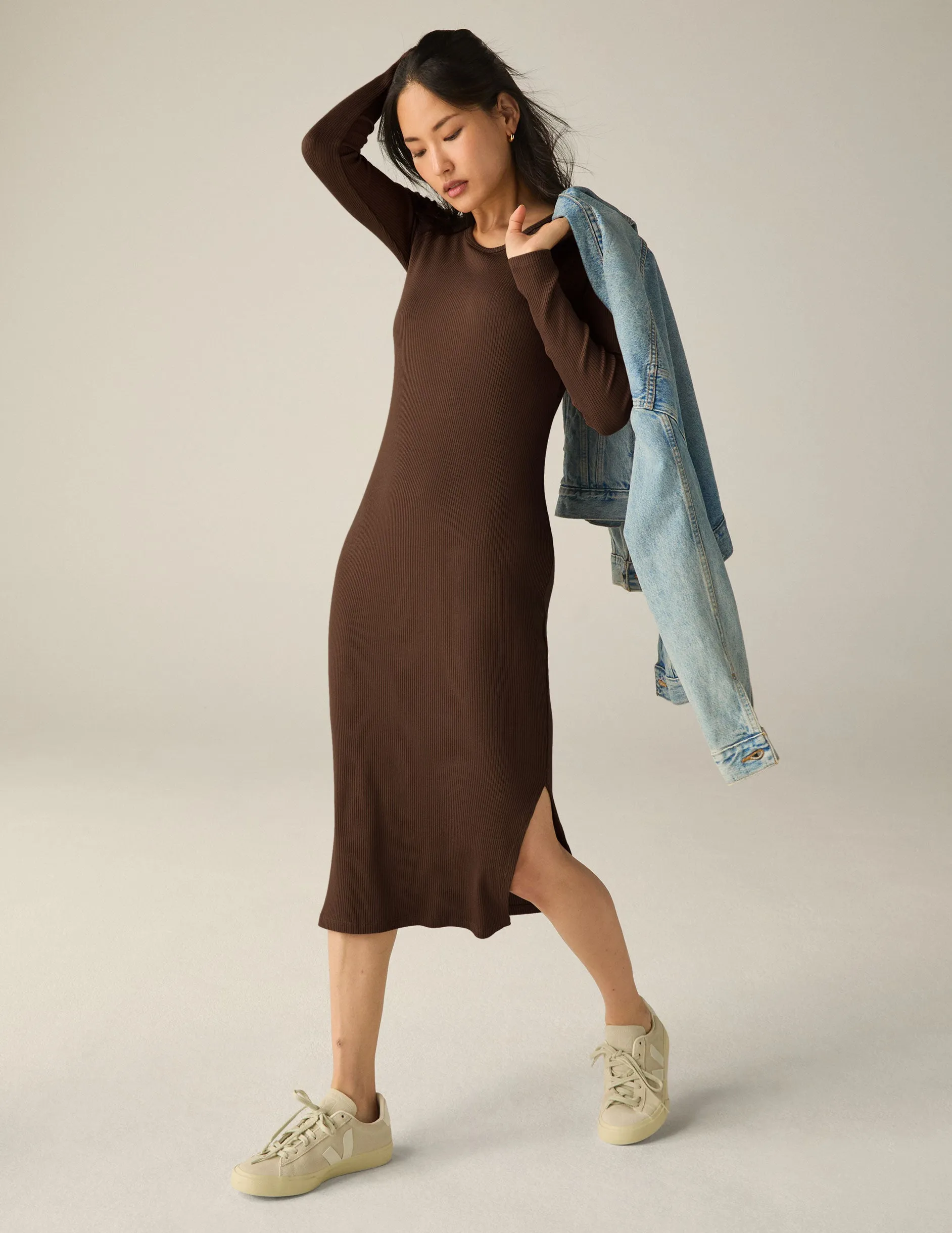 Contours Long Sleeve Dress