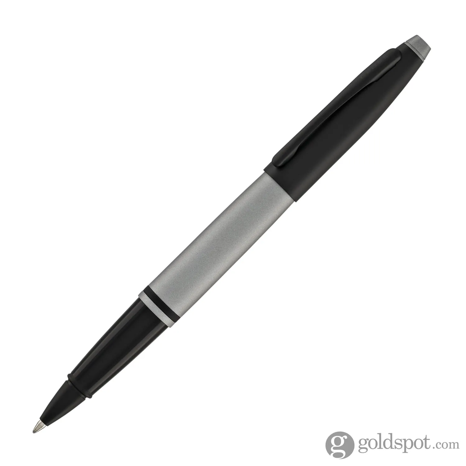 Cross Calais Rollerball Pen in Matte Gray Lacquer with Black Trim