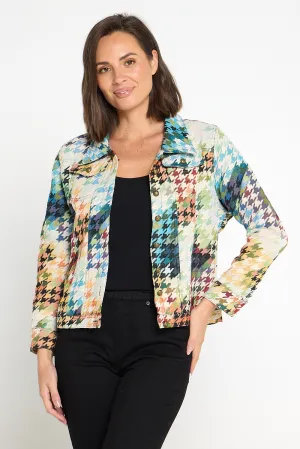 Dakota Jacket - Rainbow Houndstooth