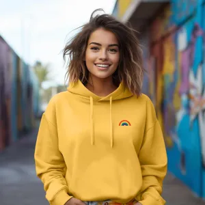 Dalix Rainbow Cropped Hoodie