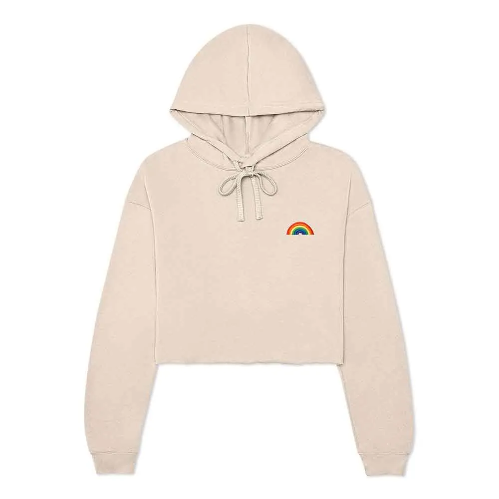 Dalix Rainbow Cropped Hoodie