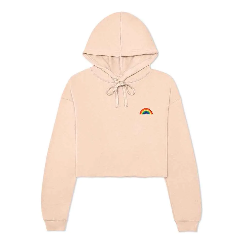 Dalix Rainbow Cropped Hoodie