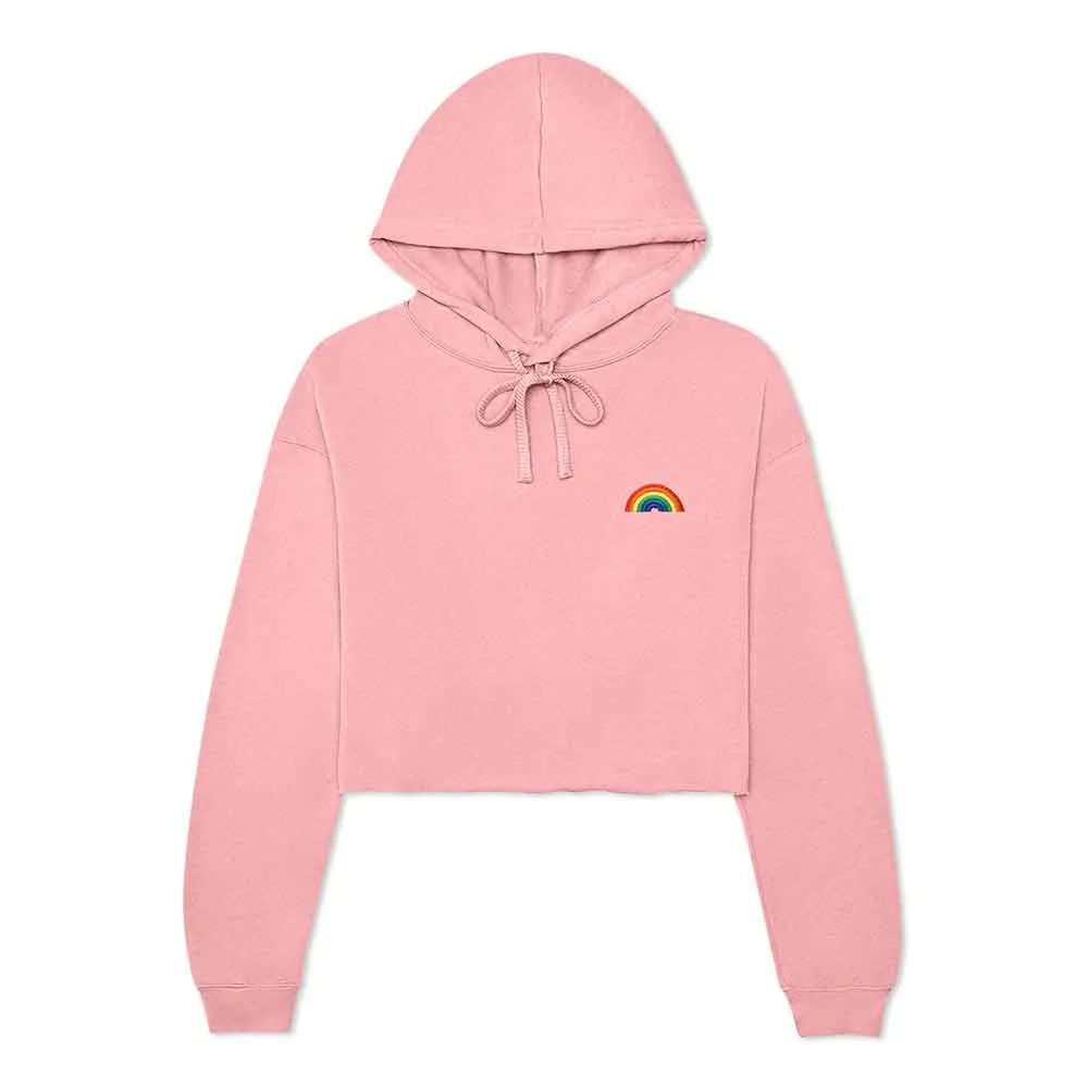 Dalix Rainbow Cropped Hoodie