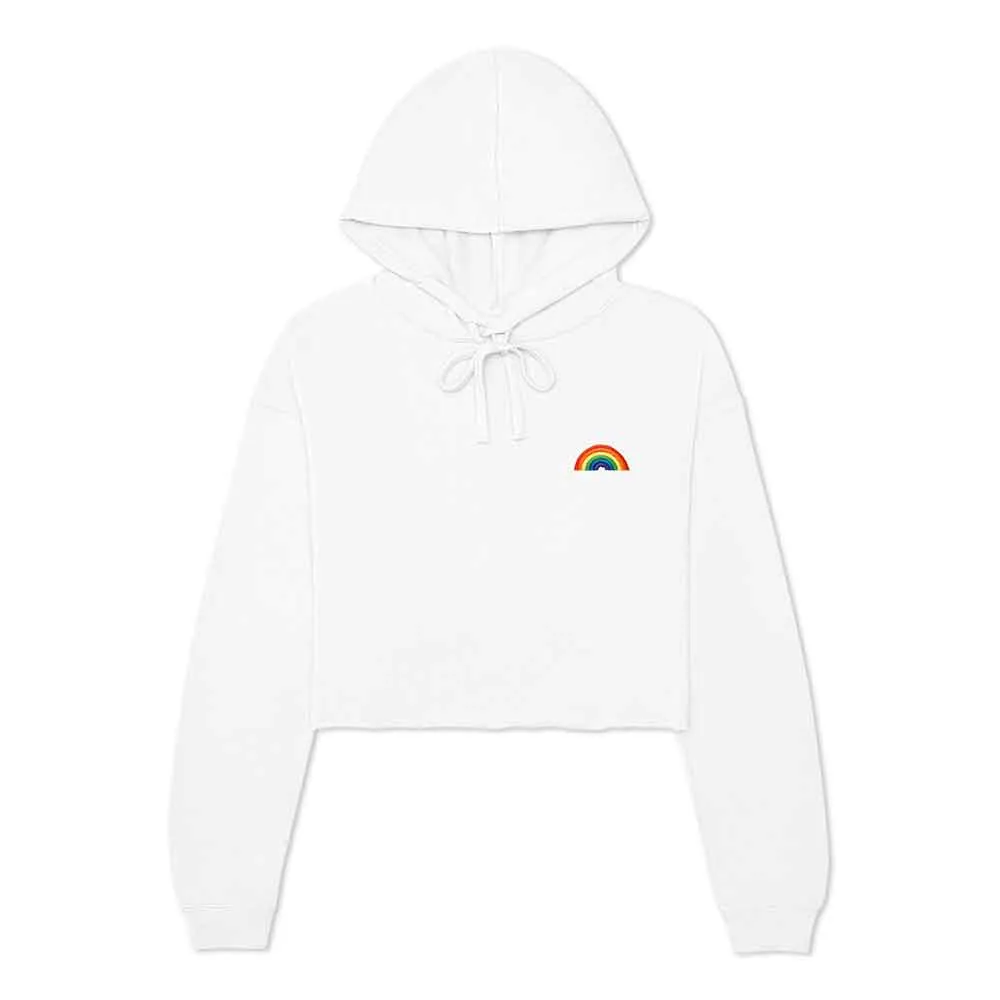 Dalix Rainbow Cropped Hoodie