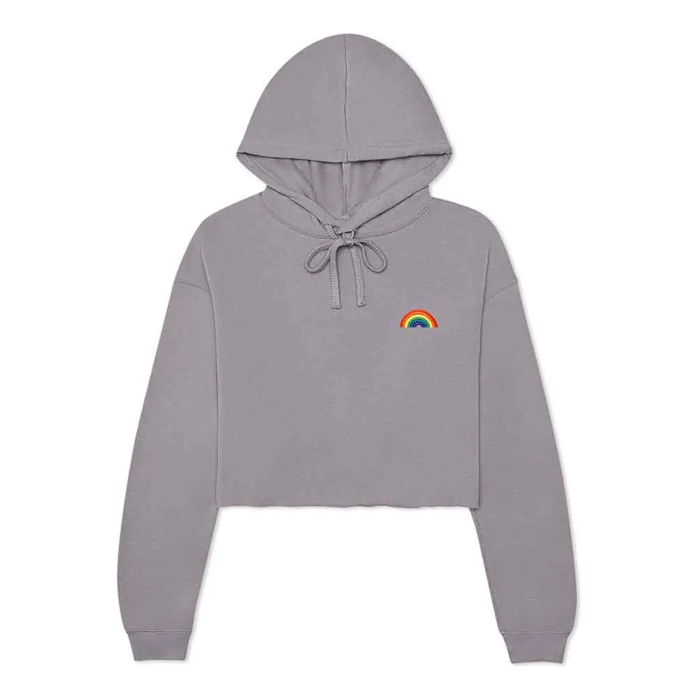 Dalix Rainbow Cropped Hoodie