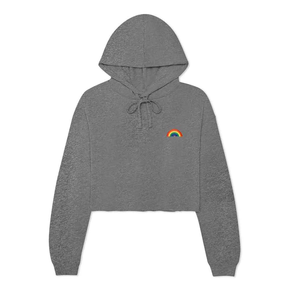 Dalix Rainbow Cropped Hoodie