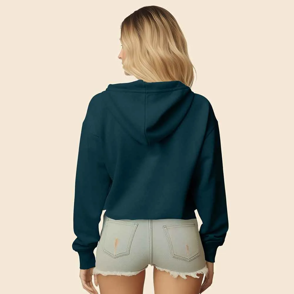 Dalix Strawberry Cropped Hoodie