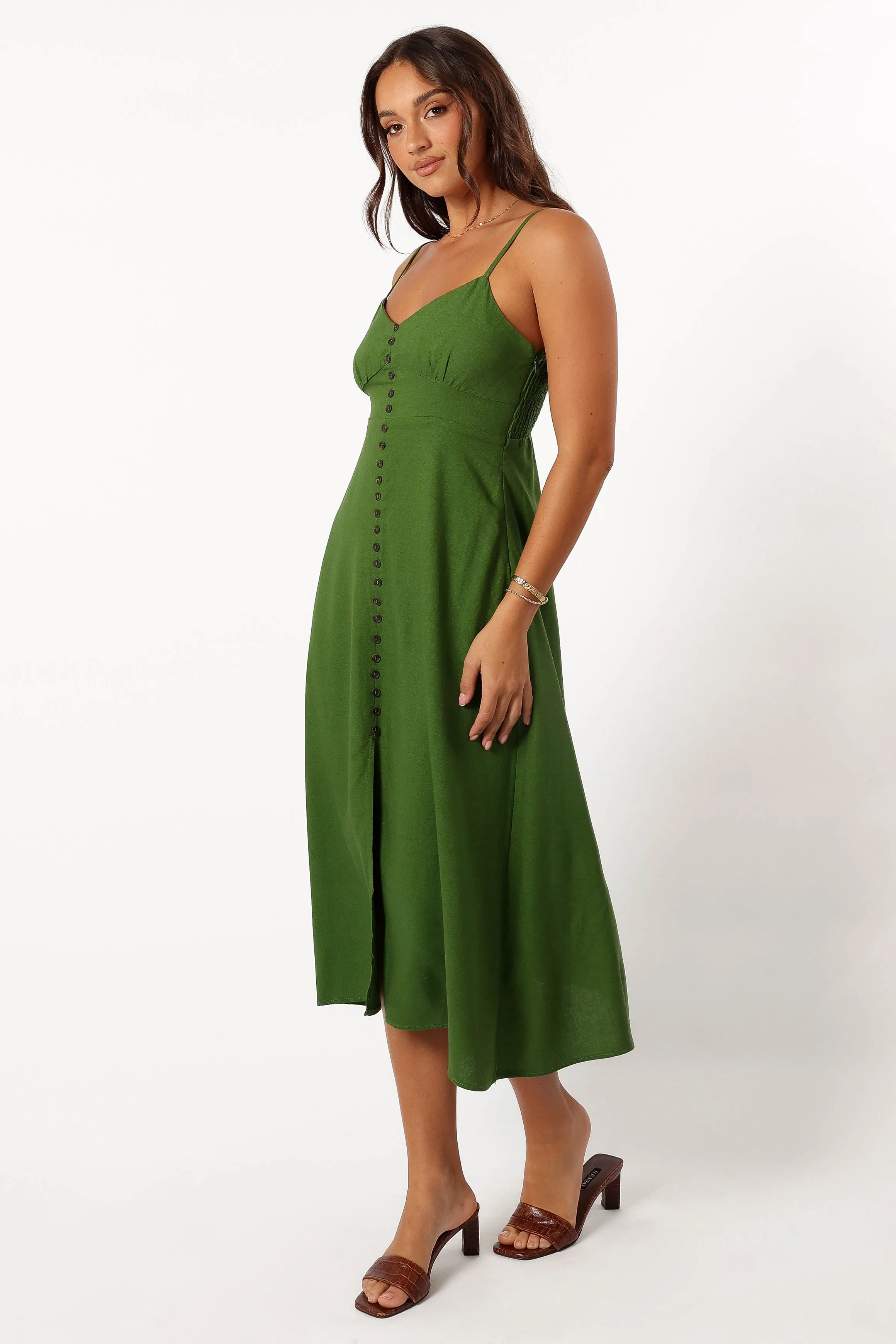 Darby Midi Dress - Ibiza Green