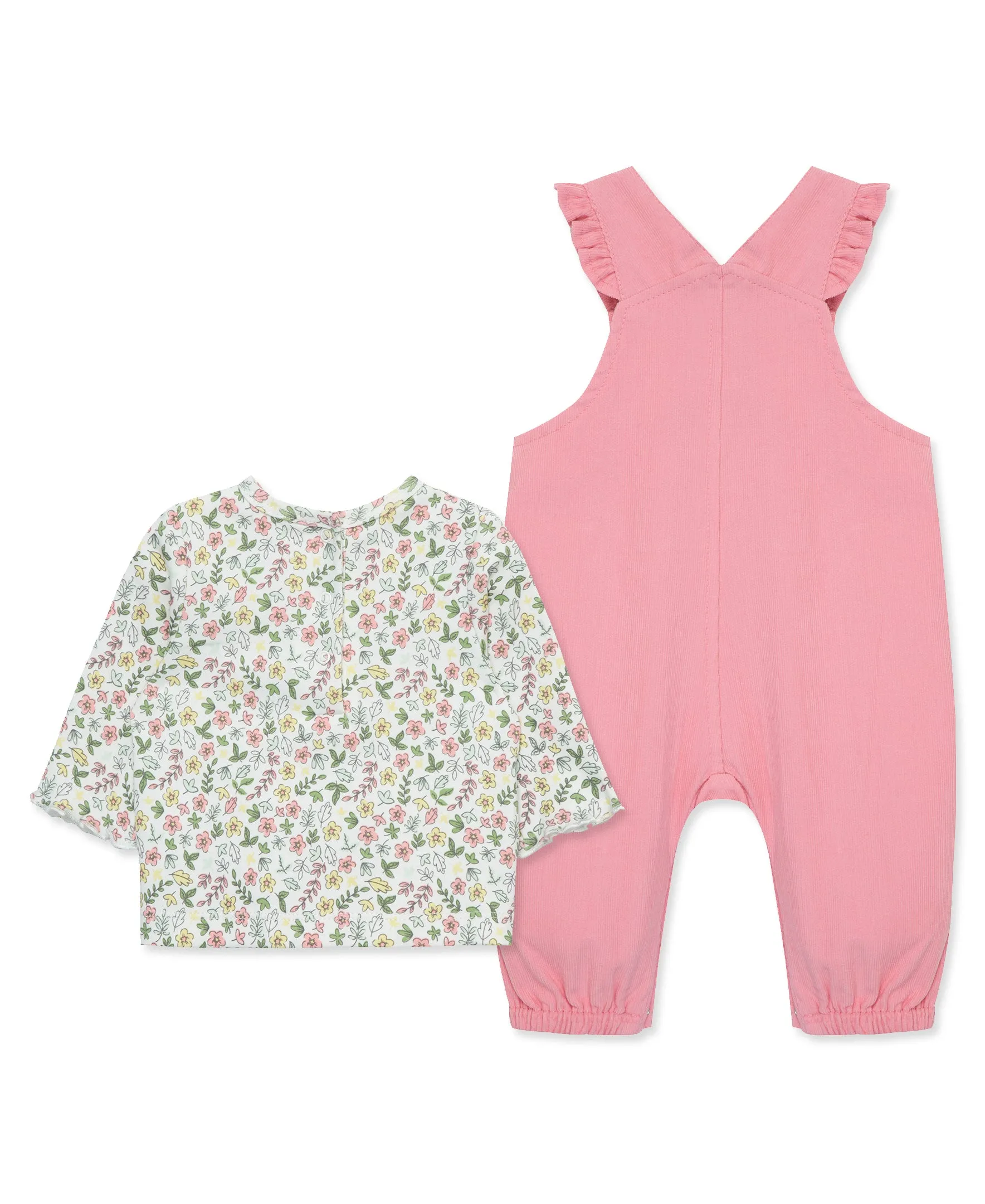 Ditsy Woven Overall Set (3M-12M)