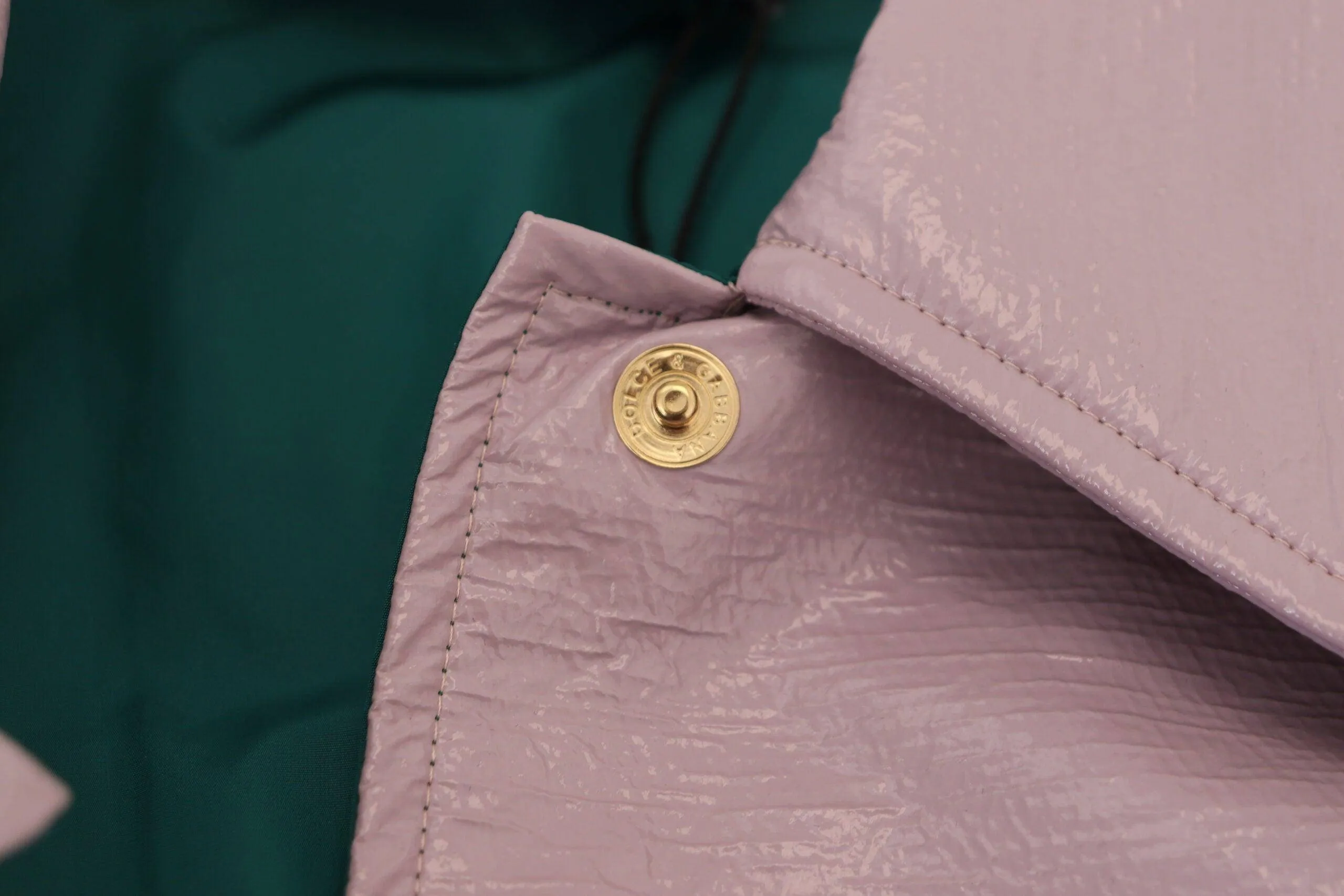 Dolce & Gabbana Purple Cotton Button Down Cropped Jacket