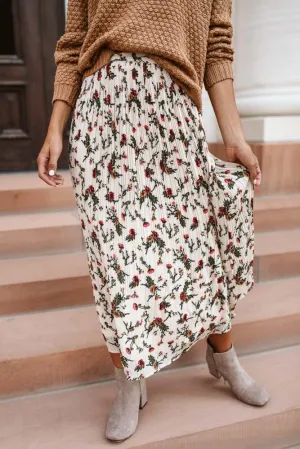 Elise Floral Midi Skirt