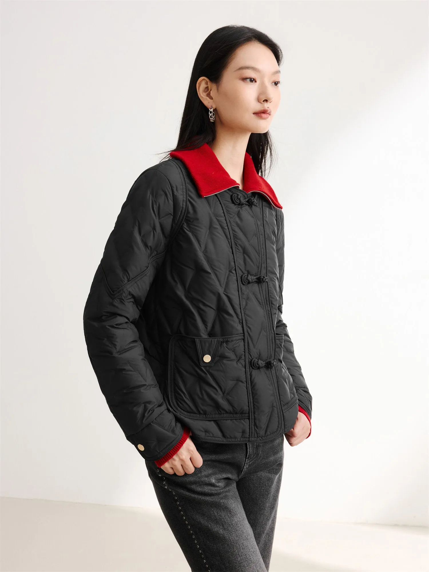 EP YAYING Lightweight Short Down Jacket